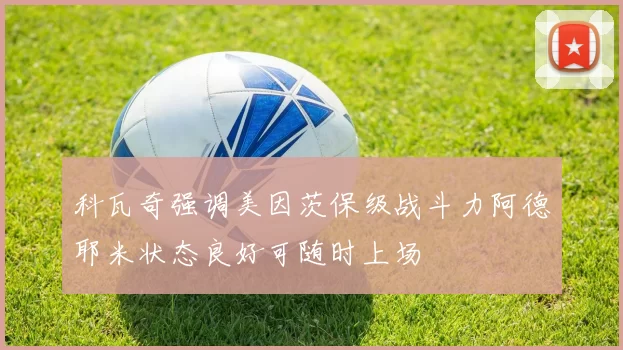 科瓦奇强调美因茨保级战斗力阿德耶米状态良好可随时上场